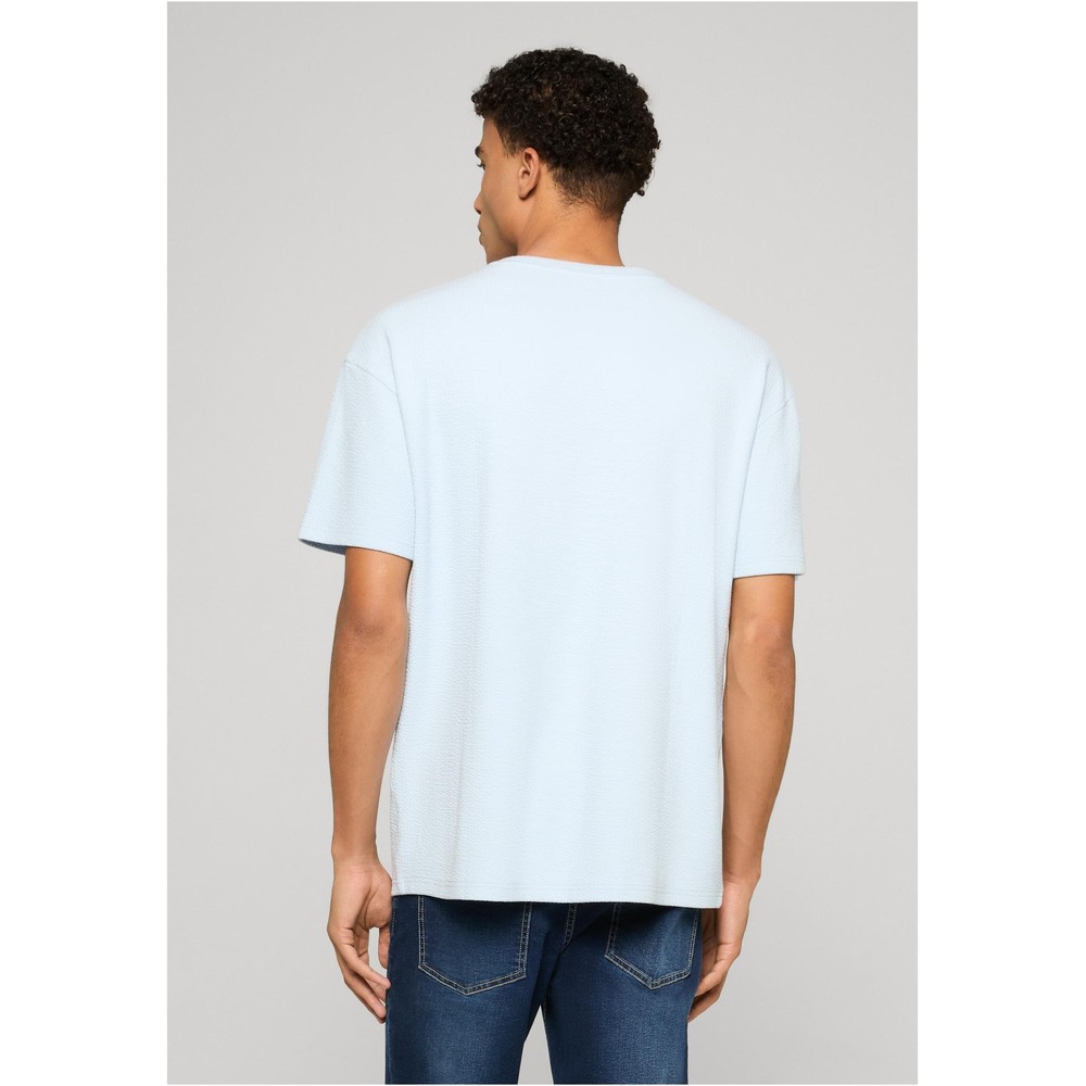Urban Classics - Loose Fit Structured Herren TShirt - Blau